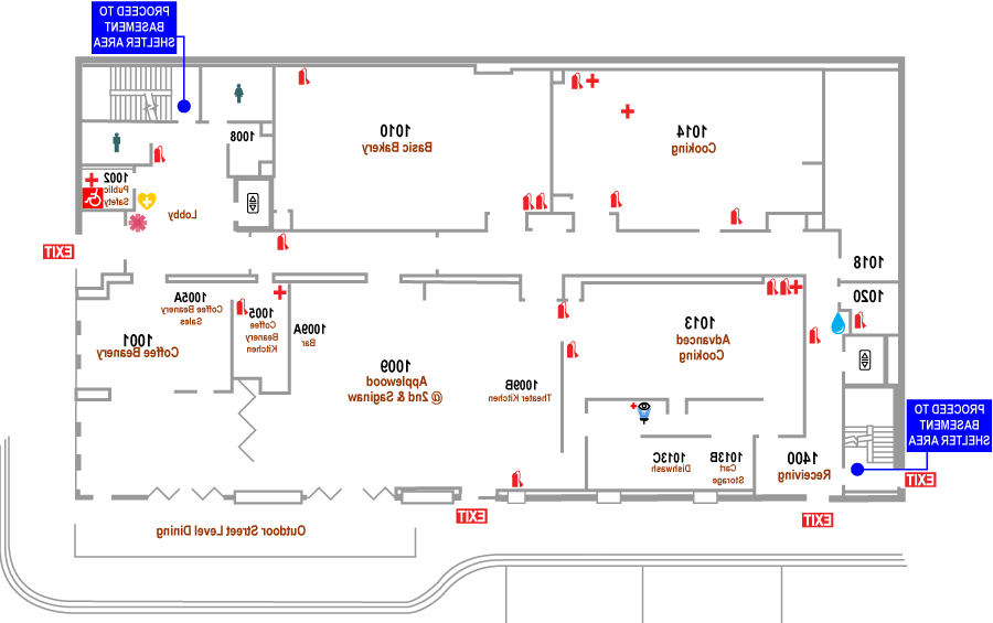 Culinary Arts Institute First Floor Plan Map